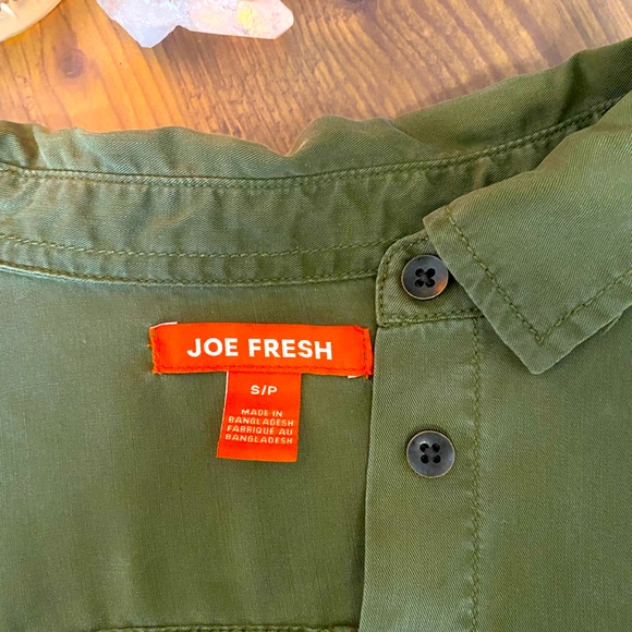 Military Green Button Up Size S - Picture 3 of 3